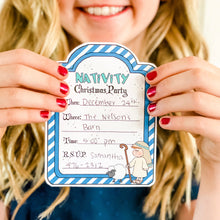 Load image into Gallery viewer, PRINTABLE Christmas Party-in-a-Book™ "The Littlest Shepherd" (Nativity Activity Book for Kids)