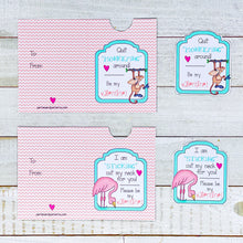 Load image into Gallery viewer, PRINTABLE Valentine's Treat Holder "Animal Puns" (Printable Valentine's Candy Pocket for Kids!)