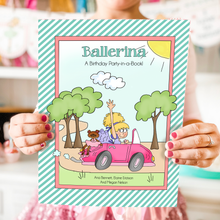 Load image into Gallery viewer, PRINTABLE Ballerina Birthday Party-in-a-Book™ "Ballerina" (Ballerina Birthday Treasure Hunt Activity Book for Kids)