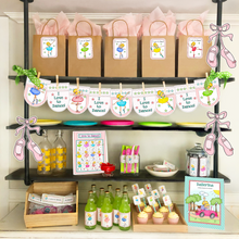 Load image into Gallery viewer, PRINTABLE Ballerina Birthday Party-in-a-Book™ "Ballerina" (Ballerina Birthday Treasure Hunt Activity Book for Kids)