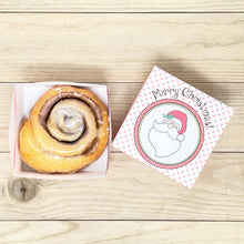 Load image into Gallery viewer, PRINTABLE Christmas Treat Holder & Cinnamon Roll Recipe "Christmas Breakfast" (Printable Christmas Cinnamon Roll Box and Gift Idea)