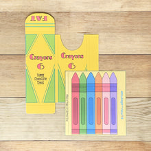Load image into Gallery viewer, "Crayon Box" Printable Candy Bar Pocket