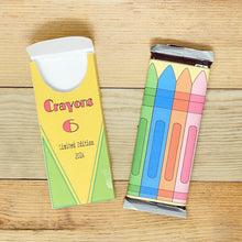 Load image into Gallery viewer, "Crayon Box" Printable Candy Bar Pocket