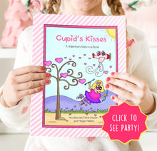 Load image into Gallery viewer, PRINTABLE Valentine's Party-in-a-Book™ "Cupid's Kisses" (Valentine's Treasure Hunt Activity Book for Kids)