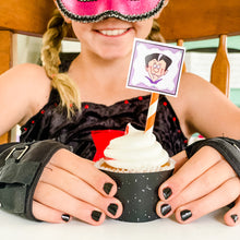 Load image into Gallery viewer, Halloween Party-in-a-Book™ "Come in for a Bite" (Halloween Treasure Hunt Activity Book for Kids)