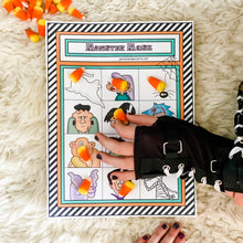 Load image into Gallery viewer, PRINTABLE Halloween Party-in-a-Book™ "Come in for a Bite" (Halloween Treasure Hunt Activity Book for Kids)