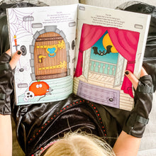 Load image into Gallery viewer, PRINTABLE Halloween Party-in-a-Book™ "Come in for a Bite" (Halloween Treasure Hunt Activity Book for Kids)