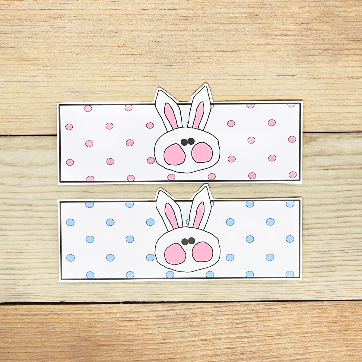 "Easter Bunny" Printable Easter Napkin Rings DOWNLOAD NOW! Parties