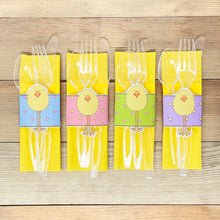 Load image into Gallery viewer, "Easter Chick" Printable Easter Napkin Rings