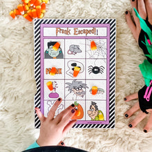 Load image into Gallery viewer, PRINTABLE Halloween Party-in-a-Book™ "Frank's Escape" (Halloween Treasure Hunt Activity Book for Kids)