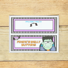Load image into Gallery viewer, "Frank's Belly Buttons" Printable Halloween Label