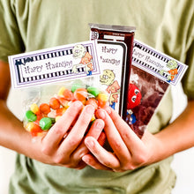 Load image into Gallery viewer, PRINTABLE Halloween Party-in-a-Book™ "Ghosts On The Fly" (Halloween Treasure Hunt Activity Book for Kids)