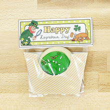Load image into Gallery viewer, PRINTABLE St Patrick's Day Cookie Pocket "Happy Leprechaun Day" (Printable St Patrick's Treat Holder for Kids!)
