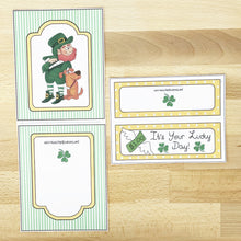 Load image into Gallery viewer, "It's Your Lucky Day" Printable St. Patrick's Day Candy Pocket