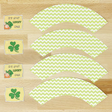 Load image into Gallery viewer, "Lucky Day" Printable St. Patrick's Day Cupcake Label