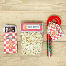 Load image into Gallery viewer, PRINTABLE Christmas Treat Tags "Gingerbread Man" (Printable Christmas Treat Tags and Gift Idea)