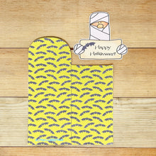 Load image into Gallery viewer, PRINTABLE Halloween Treat Holder "Mummy" (Printable Halloween Candy Bar Pocket for Kids!)