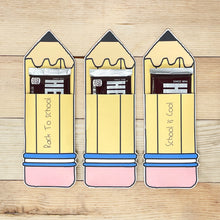 Load image into Gallery viewer, "Pencil" Printable Back-to-School Candy Bar Pocket