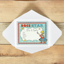Load image into Gallery viewer, "Rock Star (Boy)" Printable Birthday Invitation