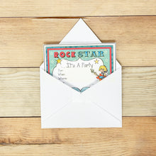 Load image into Gallery viewer, "Rock Star (Boy)" Printable Birthday Invitation