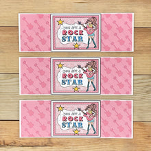 Load image into Gallery viewer, "Rock Star (Girl)" Printable Birthday Bottle Label