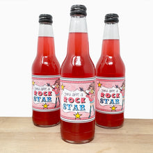 Load image into Gallery viewer, "Rock Star (Girl)" Printable Birthday Bottle Label