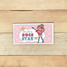 Load image into Gallery viewer, "Rock Star (Girl)" Printable Birthday Money Pocket