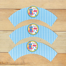 Load image into Gallery viewer, "Super Dad" Printable Father's Day Cupcake Liner and Label