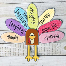 Load image into Gallery viewer, PRINTABLE Thanksgiving Activity "Gratitude Turkey" (Printable Thanksgiving Activity and Gift Idea for Kids!)