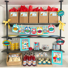 Load image into Gallery viewer, PRINTABLE Superhero Birthday Party-in-a-Book™ "Thor" (Superhero Birthday Party Treasure Hunt Activity Book for Kids)