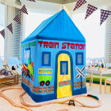 Load image into Gallery viewer, Playhouse Pattern "Train Station" (Trains Playhouse for Little Kids! *Pattern for PVC Playhouse*)
