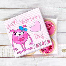 Load image into Gallery viewer, PRINTABLE Valentine's Treat Holder "Monsters" (Printable Valentine's Candy Box for Kids!)