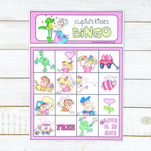 Load image into Gallery viewer, PRINTABLE Valentine's Bingo Activity "Cupid’s Kisses" (Printable Valentine's Game for Kids!)