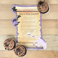 Load image into Gallery viewer, PRINTABLE Halloween Activity "You've Been Haunted" (Printable Halloween Activity and Gift Idea for Kids!)