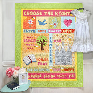 Baptism Quilt Pattern “Choose the Right"