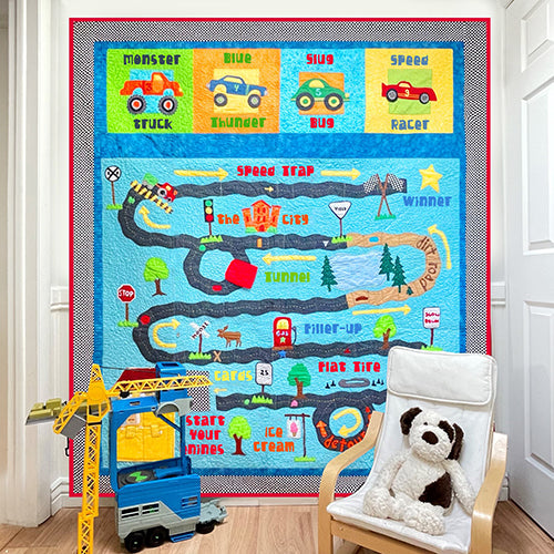Boy's Quilt Pattern “Road Race”