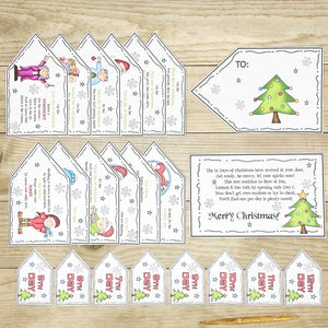 PRINTABLE Christmas Treat Tags "12 Days of Christmas in a Box" (Printable Christmas Activity and Gift Idea for Kids!)