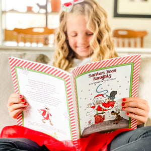 PRINTABLE Christmas Party-in-a-Book™ "Santa's Been Naughty" (Christmas Treasure Hunt Activity Book for Kids)