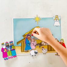 Load image into Gallery viewer, PRINTABLE Christmas Party-in-a-Book™ &quot;The Littlest Shepherd&quot; (Nativity Activity Book for Kids)
