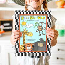 Load image into Gallery viewer, PRINTABLE Safari Birthday Party-in-a-Book™ &quot;Let&#39;s Get Wild&quot; (Safari Birthday Treasure Hunt Activity Book for Kids)
