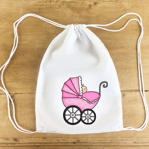 "Baby Carriage" Party Tote Bag 4/$15