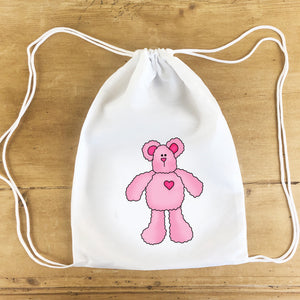 "Pink Teddy Bear" Party Tote Bag 4/$15