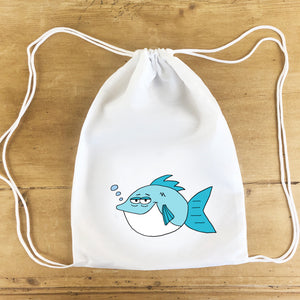 "Blue Fish" Party Tote Bag 4/$15