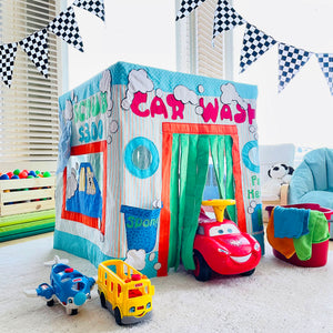 Playhouse Pattern "Car Wash" (Car Wash Playhouse for Little Kids! *Pattern for Card Table Playhouse*)