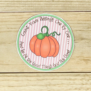 PRINTABLE Thanksgiving Treat Tag "Count Your Blessings" (Printable Thanksgiving Treat Tag and Gift Idea for Kids!)