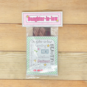 PRINTABLE Mother's Day Treat Holder "Daughter-in-Law" (Printable Mother's Day Treat Tag for Daughters!)