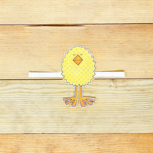 "Fluffy Chick" Printable Easter Egg Decoration