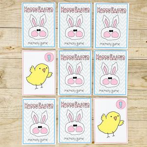 “Hoppy Easter!” Printable Easter Memory Game