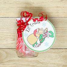 Load image into Gallery viewer, PRINTABLE Christmas Gift Tag &quot;Elf Treats&quot; (Printable Christmas Treat Tag and Gift Idea)
