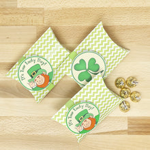 Load image into Gallery viewer, PRINTABLE St Patrick&#39;s Day Candy Pocket &quot;Lucky Day&quot; (Printable St Patrick&#39;s Treat Holder for Kids!)
